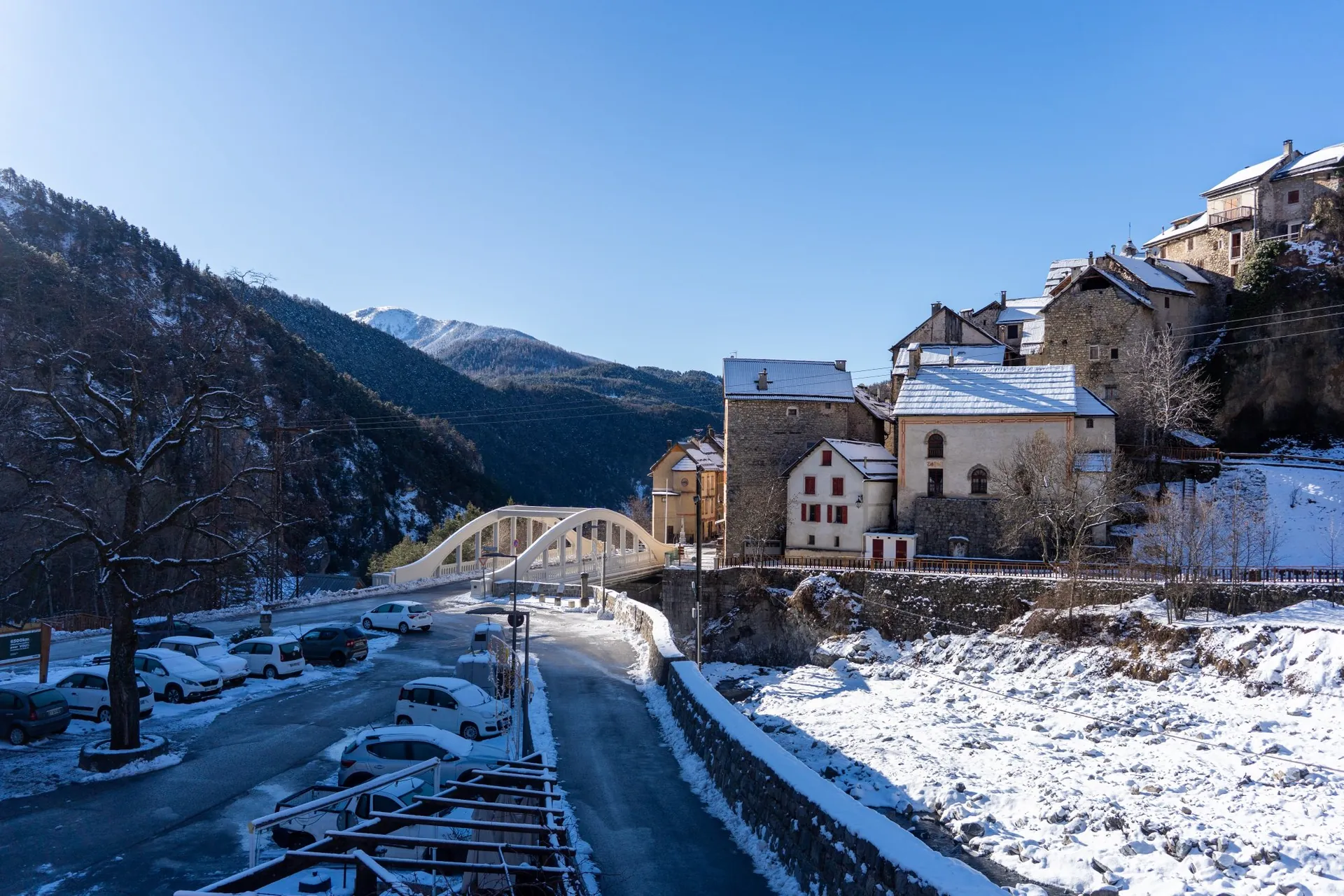 Péone sous la neige